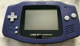 Nintendo Game Boy Advance AGB-001 - Indigo Purple - Custom Seller Refurb... - £78.52 GBP