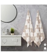 Trident Limited Bath Towels Beige Abstract 2-Piece 30&quot; X 58&quot; Cotton 600 ... - $82.32 CAD