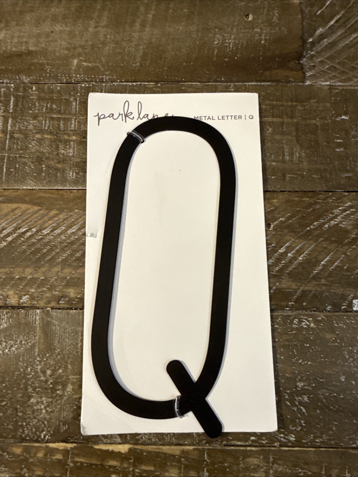 Park Lane Black Metal Letter Q - $29.58