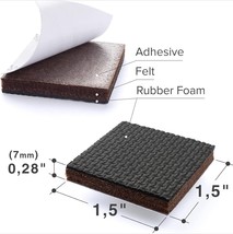 Non Slip Furniture Pads 4 pcs 1 1/2&quot; X-Protector Premium Furniture pads open pkg - £1.86 GBP