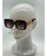CHANEL CH5532 Black & Gold Jewel Tweed CC Logo Sunglasses Brown Gradient Lenses - $346.75