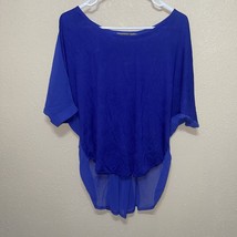 Aryn K TOP  Blouse Womens blue sz S NEW - $17.55