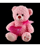 Inter American Products Pink Teddy Bear Bow Satin Lovey Security Plush 2016 - $13.11