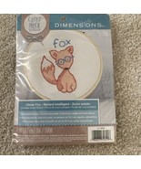 NEW SEALED Dimensions Cathy Heck Studio CLEVER FOX Cross Stitch Kit 4” d... - €10,83 EUR