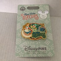 2022 Disney D23 Expo Limited Edition Mad Hatter Tea Cups 2&#39;&#39; Pin - £30.42 GBP