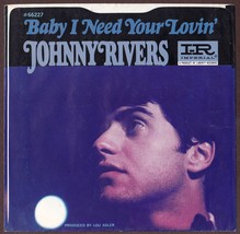 Johnny Rivers 45 RPM Picture Sleeve Only - Baby I Need Your Lovin&#39; (1967, EX) - £10.16 GBP