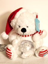 Christmas Animated Musical Plush Polar Bear with LED Light-Up Snowball G... - £24.03 GBP