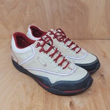 Reebok Womens Sneakers Sz 6 M Red White Casual Athletic Shoes - £22.71 GBP