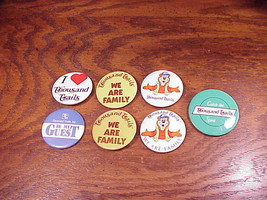 Lot of 7 Thousand Trails Pinback Buttons - $5.95