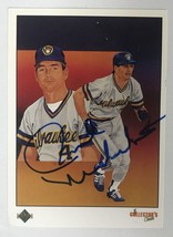 Paul Molitor Signed Autographed 1989 Upper Deck Baseball Card - Milwaukee Brewer - £11.79 GBP