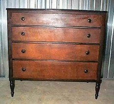 Antique John Widdicomb 4 Chest of Drawer Walnut Dresser - $750.00