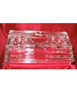 Antique Paragon Double Glass Inkwell #170 Pat 1912 - £52.08 GBP