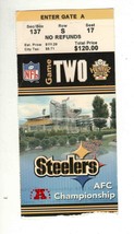 2004 AFC Championship Ticket Patriots @ Steelers Tom Brady Flu Game vs Big Ben - £545.32 GBP