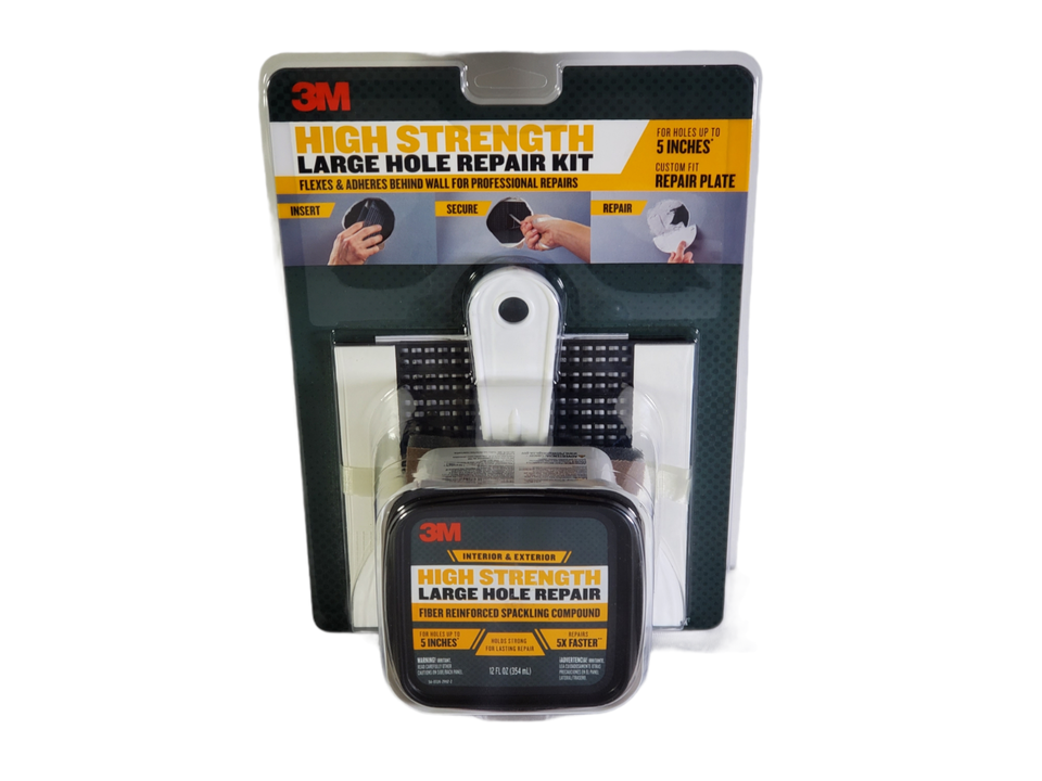 Primary image for 3M Large Hole Wall Repair Kit, Repairs Holes Up To 5", 12 Fl. Oz