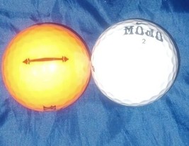 Nike Mojo Neon Orange and White golf balls Lot of 2 - £7.02 GBP