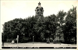 RPPC Merrill Wisconsin WI Lincoln County Court House UNP Postcard - £23.70 GBP