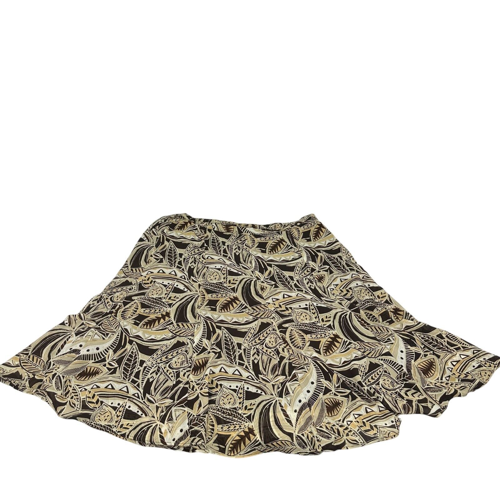 George Ladies Abstract Sandy Print Skirt Size 16 Polyester Made In Bangl... - $23.13