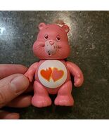VTG Retro 1983 Kenner Care Bear Love A Lot Bear Posable Figure Pink Hear... - $14.83