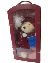 Vintage Dandee Victorian Dress Plush Bear With Carry Case &amp; Passport 15&quot;T Unused - £15.65 GBP