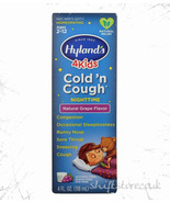 Hyland&#39;s 4 Kids, Cold &#39;n Cough Nighttime Grape Fl., Ages 2-12 - 118ml | ... - $453.12 MXN