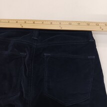 Frame Denim LHSK353 Womens Navy Blue Corduroy Straight Leg Stretch Pants Size 24 image 11
