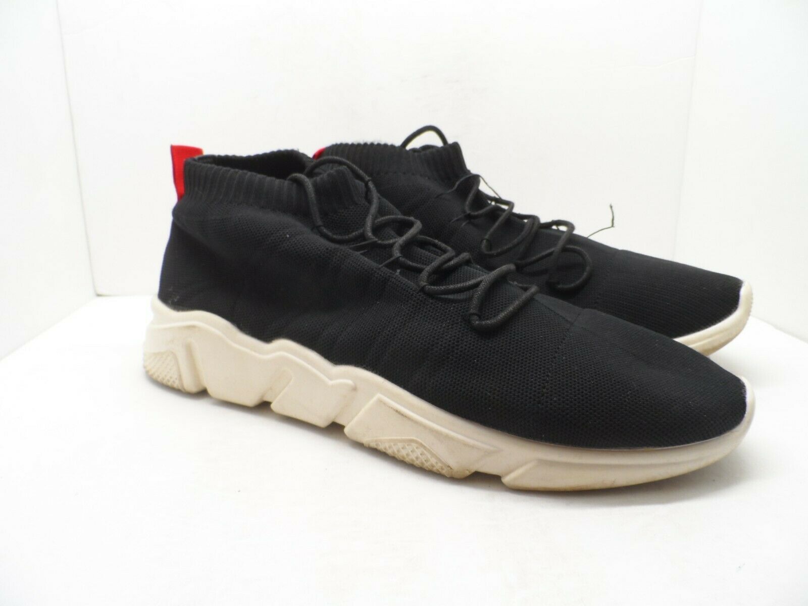 madden NYC Men&#39;s Hester Fashion Sport High Top Shoes Black/White/Red Siz... - $19.94