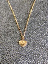 Gold Color Plated Love Heart Necklace Gold Chain - $12.89