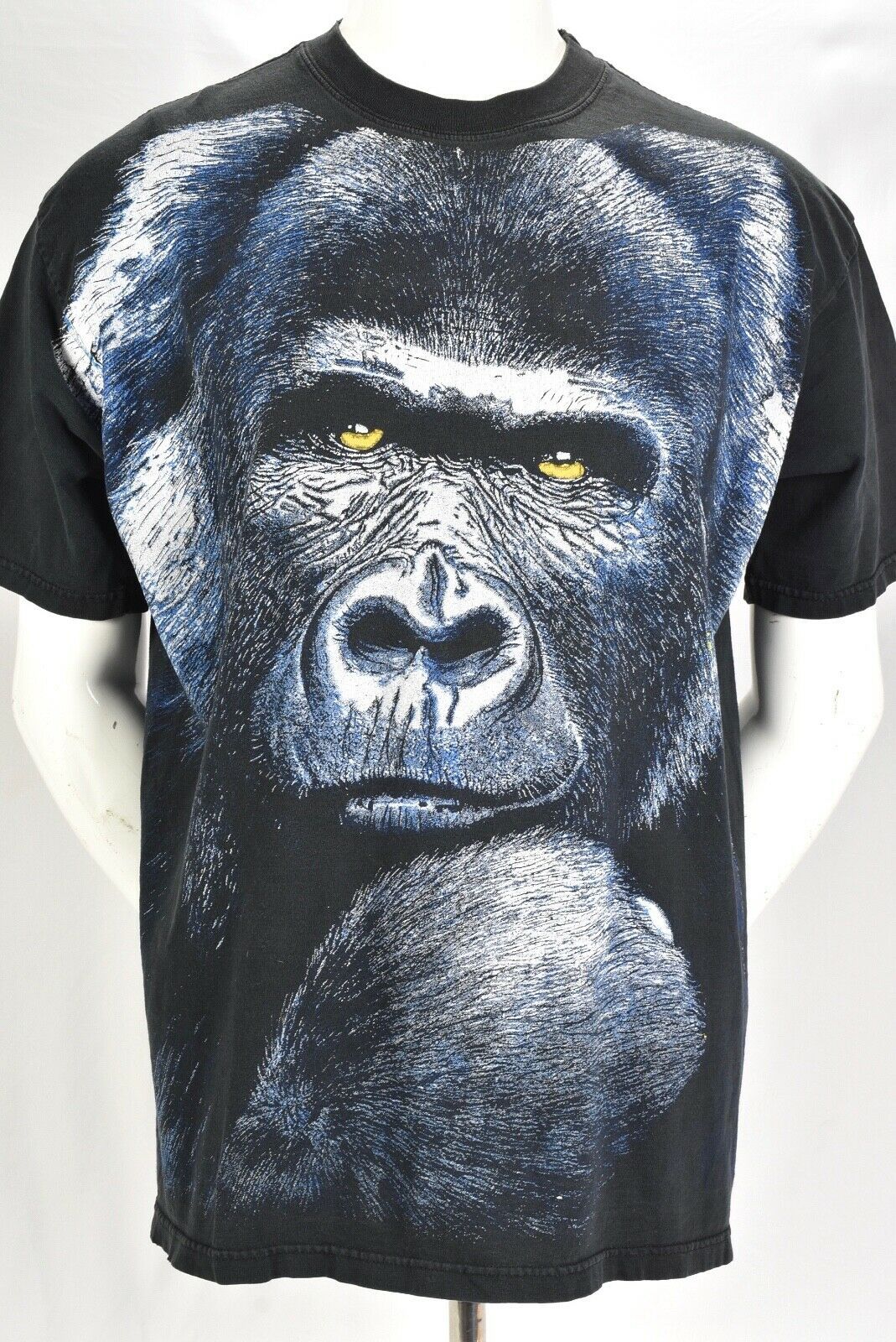 Primary image for Vintage 90s Gorilla big graphic T Shirt mens XL Animal Tee black