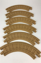 GeoTrax Rail &amp; Road System Replacement Track Pieces Brown Tan Dirt 6pc L... - $16.78
