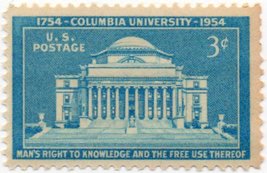 US Postage Stamp Single 1953 Columbia University Issue 3 Cent Scott #1029 - £4.64 GBP