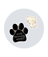 Animal Enamel Pins: Tiny White Cat and Paw Print, Who Rescued Who? - €21,39 EUR Animal Enamel Pins: Tiny White Cat and Paw Print, Who Rescued Who? - €21,39 EUR