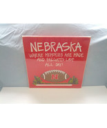 Nebraska huskers football  tailgate red wooden wall hanging decor Glory ... - $607.64 MXN