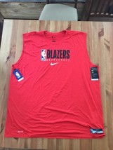 NWT Nike Portland Trail Blazers sleeveless Team Issue Practice Shirt 3XL-Tall - £22.06 GBP