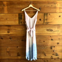 L - Cloth &amp; Stone Anthropologie Pink Blue Ombre NEW $158 Midi Dress 0206BS - £87.65 GBP