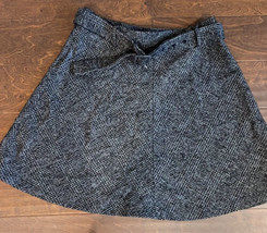 Zara Womens Skirt New Black Gray sz L A Line New - $21.92