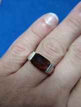 925 Sterling Silver Smokey Topaz Ring Size 10 Free Shipping - $29.99