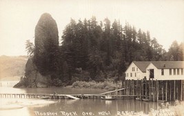 Gallo Rock Oregon ~ Porto &amp; Pesce Casa ~ 1910s Croce &amp; Dimmitt Vero Foto - £8.03 GBP