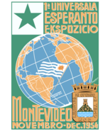 1st Universal Esperanto Exposition Montevideo Argentina Reproduction Poster - $24.99+