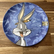 Vintage Bugs Bunny Kids&#39; Melamine 8&quot; Dinner Plate 1995 - £14.93 GBP