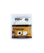 FastCap White Plastic Self Adhesive Screw Cap Covers (Box of 1060) - £27.69 GBP