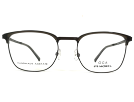 Morel Eyeglasses Frames OGA 10120O MN09 Brown Square Full Rim 54-20-145 - £110.46 GBP
