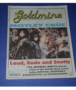 Motley Crue Goldmine Magazine Vintage 1992 MC5 Anthrax Misfits Seattle Rock - €34,49 EUR