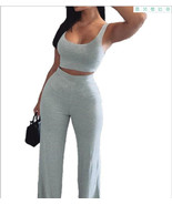 Crop Tank Top &amp; Pants Set - £20.37 GBP