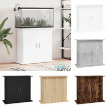 Modern Wooden Home Aquarium Fish Tank Stand Cabinet Unit With 2 Doors Stands - £99.49 GBP+