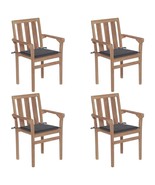  Stackable Chair Set of 4 Anthracite - $18,369.11 MXN