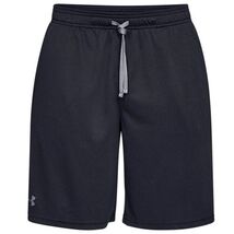 Under Armour UA Tech Mesh Shorts Black Size Medium 9in Inseam Moisture Wick - $20.47