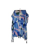 Do Everything In Love, Vibrant Abstract Print Scarf, Multi-Color 100% Po... - £14.14 GBP