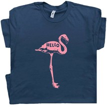 Flamingo T Shirt Pink Flamingos Shirt Funny Animal Graphic Shirts Cute Retro Tee - £15.97 GBP