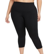 Nike Womens One Plus Size Cropped Leggings Color Black/White Size 3X - £34.02 GBP