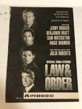 Law &amp; Order Tv Guide Print Ad Julia Roberts Sam Waterston Jerry Orbach TPA17 - £4.63 GBP